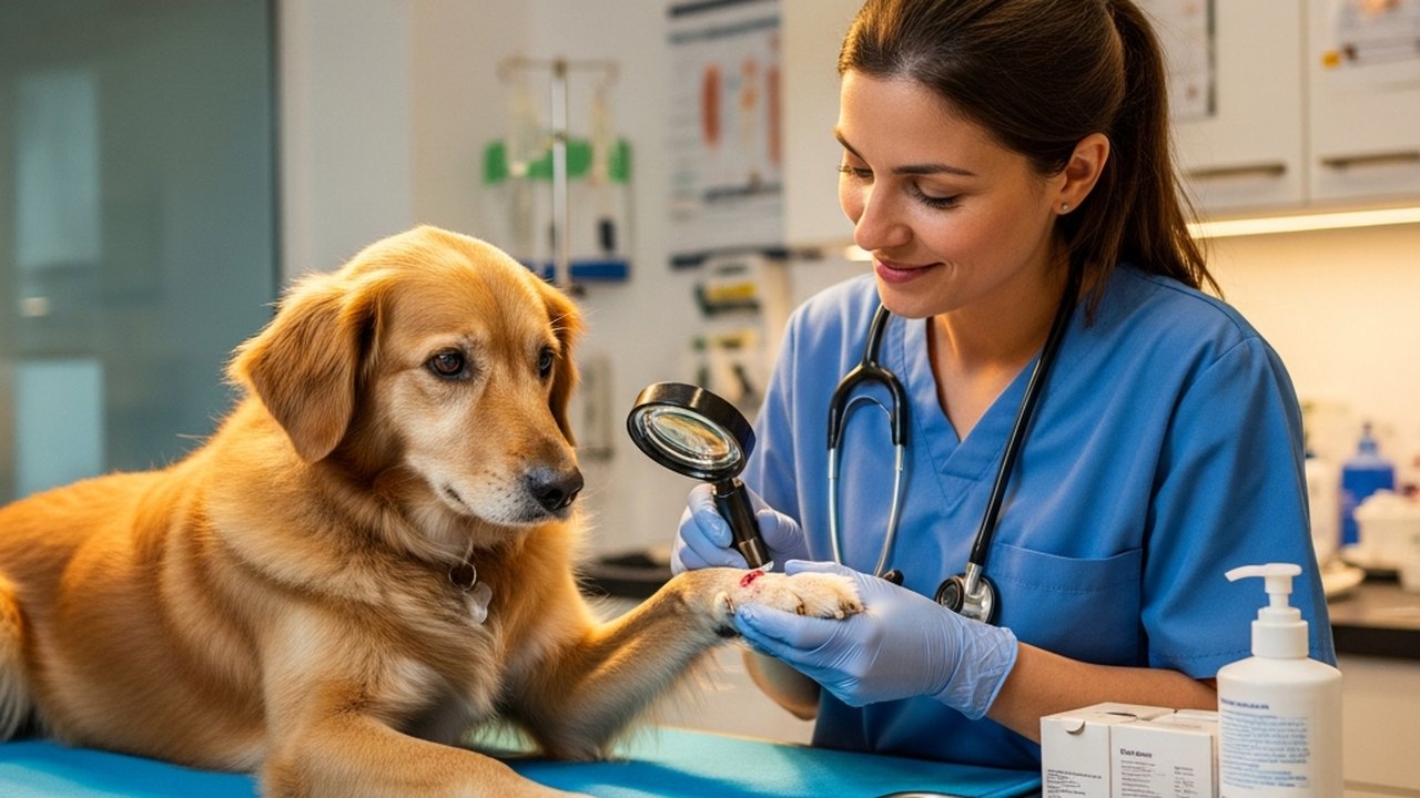 Plaie ouverte chez un animal — premiers soins et quand consulter le vétérinaire
